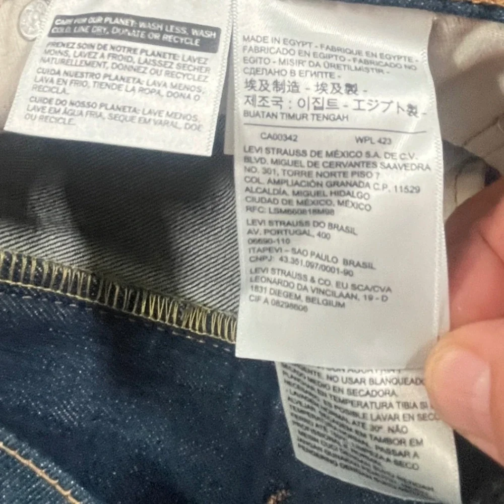 Levis 514 Straight Fit Mens Jeans 36x32 Fits 36x31 Nwt Light Acid Wash Blue